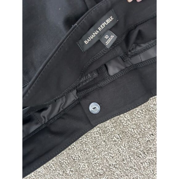 BANANA REPUBLIC Ladies Cropped Pants Black Size 10 TAGS Attached - Picture 11 of 13
